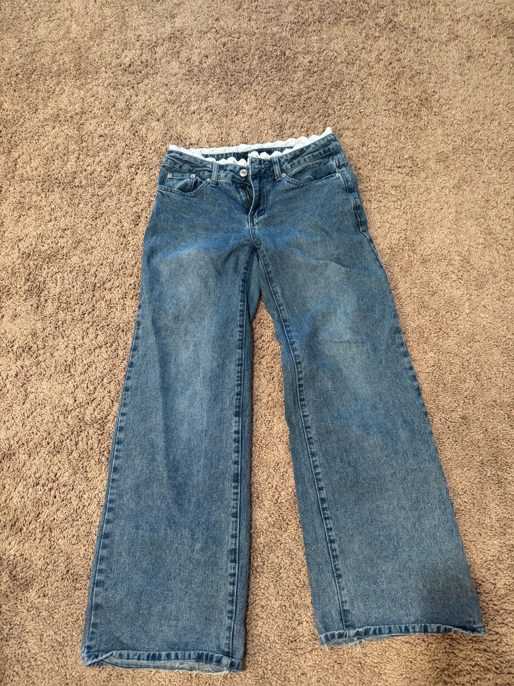 Aeropostale Classic Women's Wide-Leg Blue Jeans XS